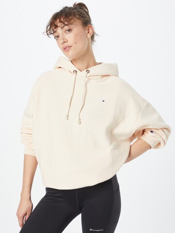 Champion Reverse Weave Sweatshirt in Beige: Vorderseite