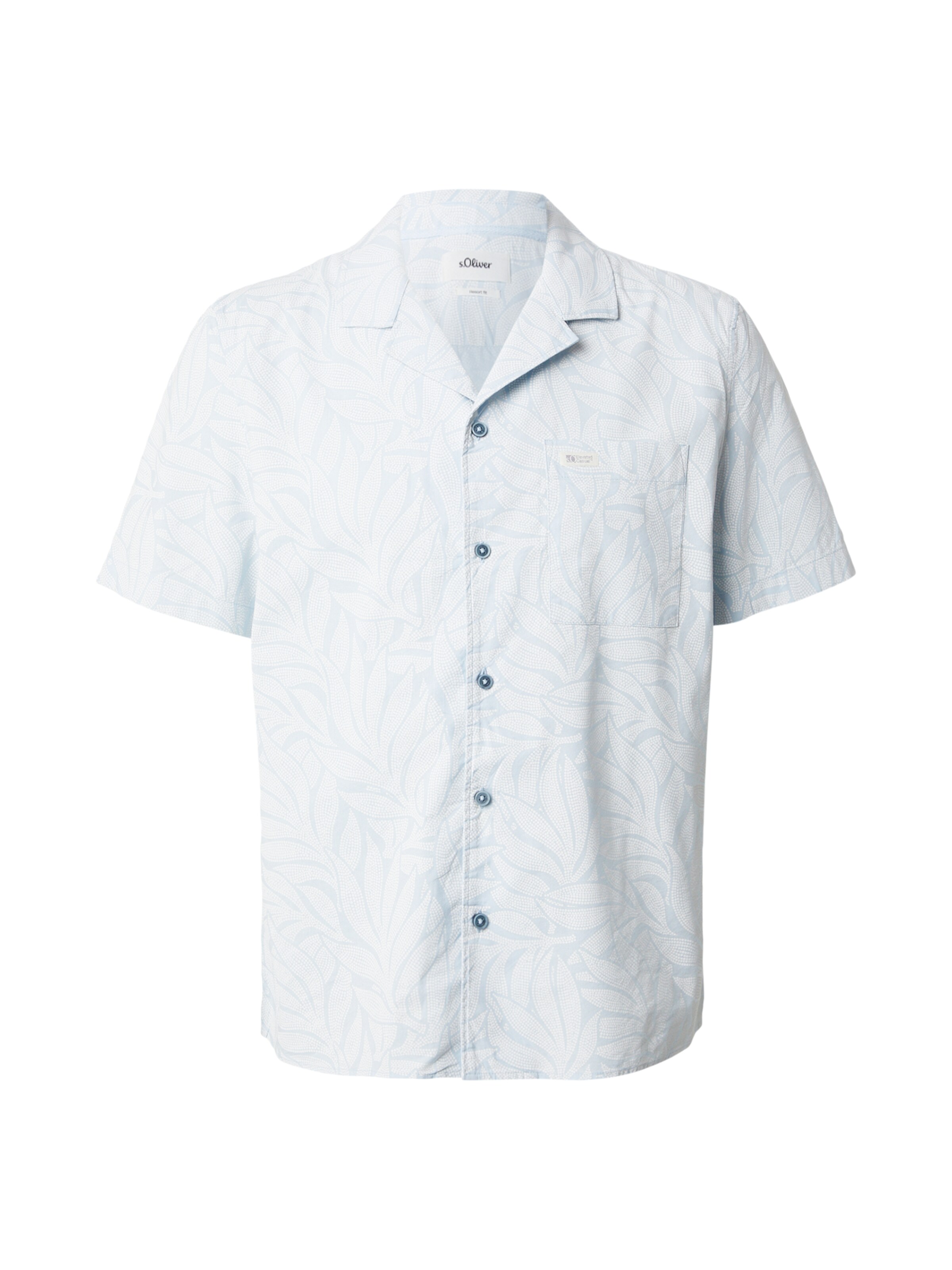 s.Oliver Regular fit Overhemd in Blauw: voorkant