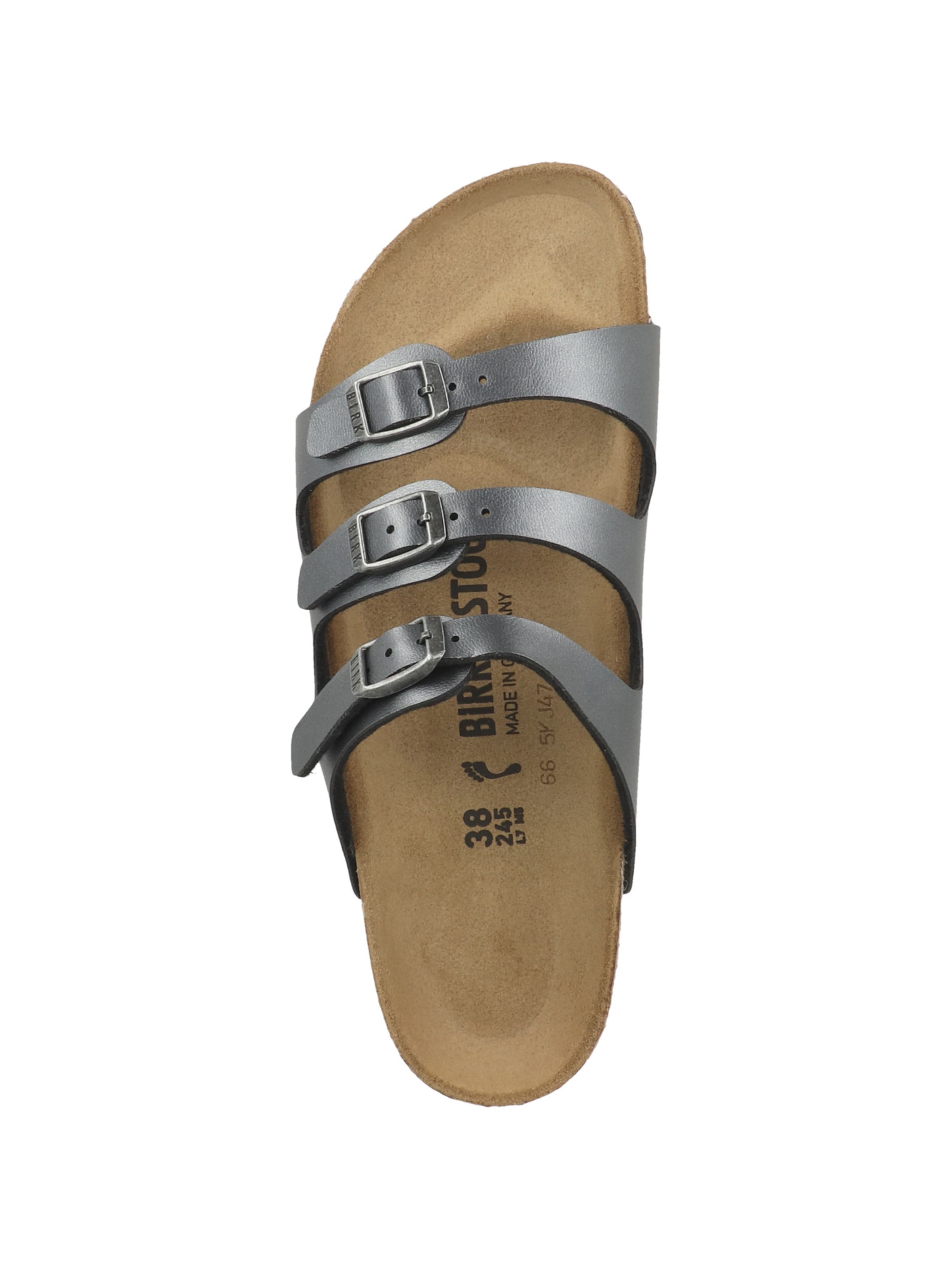 BIRKENSTOCK - Sapato aberto 'Florida' em preto: topo