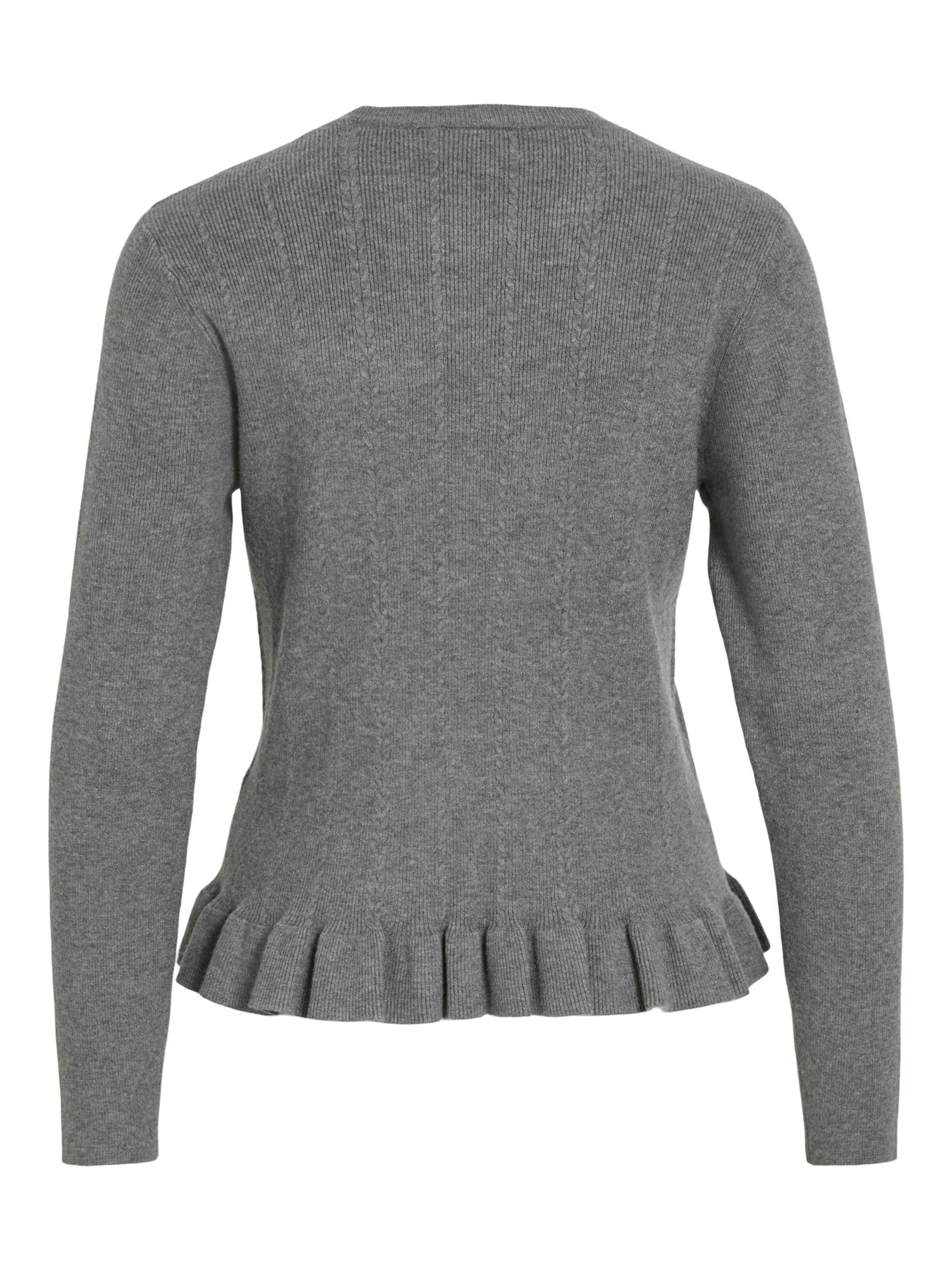 VILA Sweater 'NORTHY ' in Grey