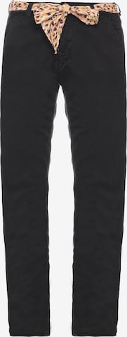 Pantalon chino 'DYLI 6' Le Temps Des Cerises en noir : devant
