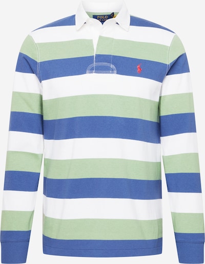 Polo Ralph Lauren Тениска в тъмносиньо / светлозелено / бяло, Преглед на продукта