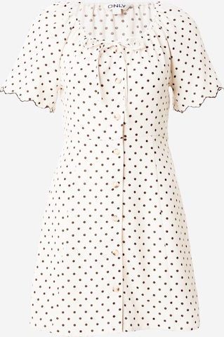 ONLY Shirt dress 'ONLEmmia' in Beige: front