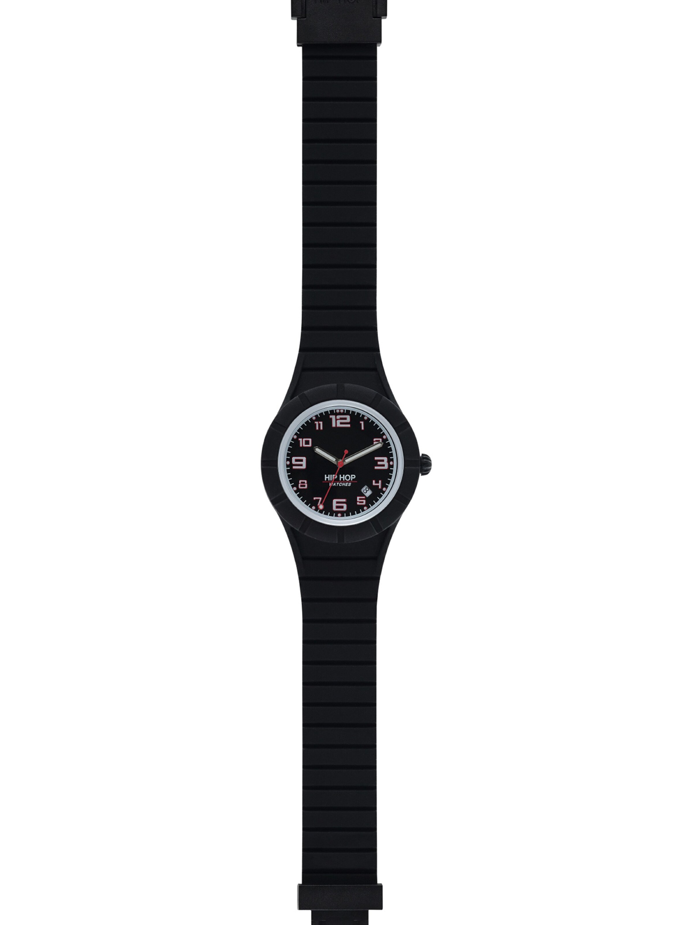 Orologio analogico di Hip Hop in nero: frontale