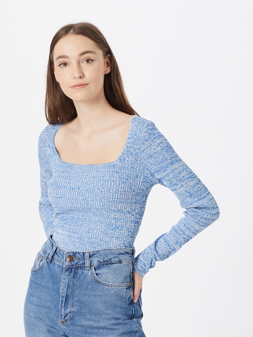 Warehouse - Pullover em azul: frente