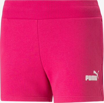 PUMA Спортен панталон 'ESS 4' в розово: отпред