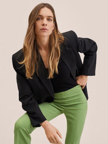 MANGO Bootcut Broek 'Atenas' in Groen