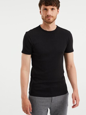 T-Shirt WE Fashion en noir : devant