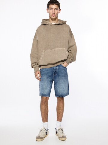 Pull&Bear Loosefit Jeans in Blauw