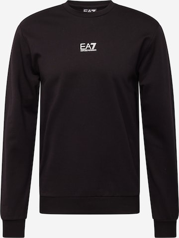 EA7 Emporio Armani Sweatshirt in Black: front
