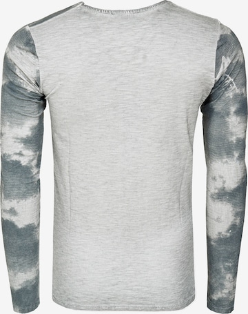 Rusty Neal Cooles Longsleeve mit angesagtem Allover-Print in Grau