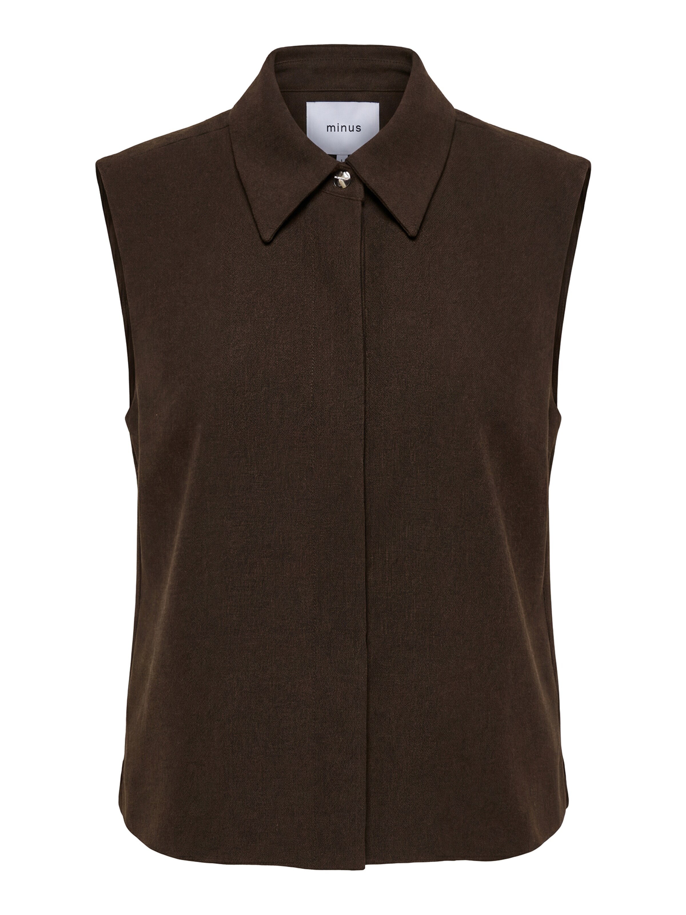 minus Bodywarmer 'Lisa' in Bruin: voorkant