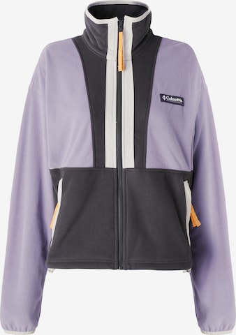 COLUMBIA Athletic fleece jacket 'Backbowl II' in Purple: front