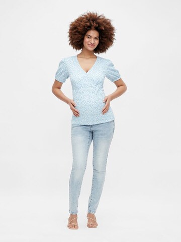 T-shirt 'Flora' MAMALICIOUS en bleu