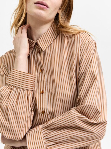 SELECTED FEMME Bluse 'REKA' in Braun
