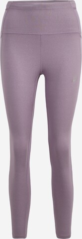 ASICS Skinny Workout Pants 'Distance Supply' in Purple: front