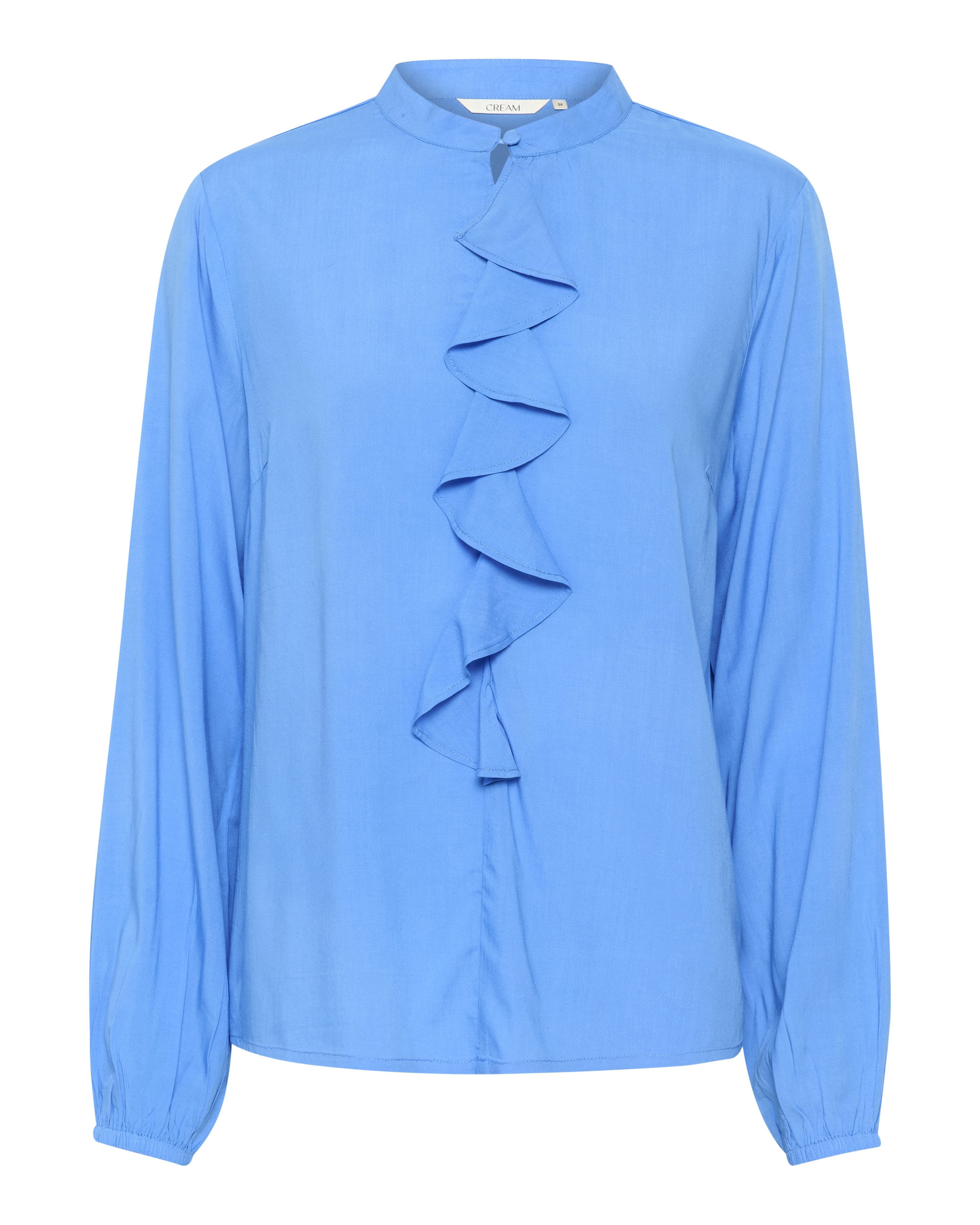 Cream Blouse 'Tiah' in Blue: front