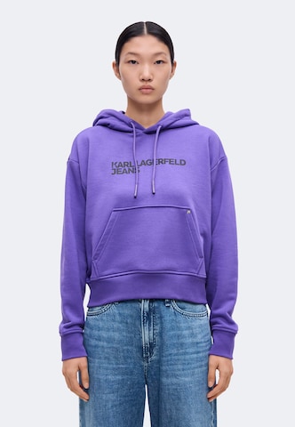 KARL LAGERFELD JEANS Sweatshirt in Lila: voorkant