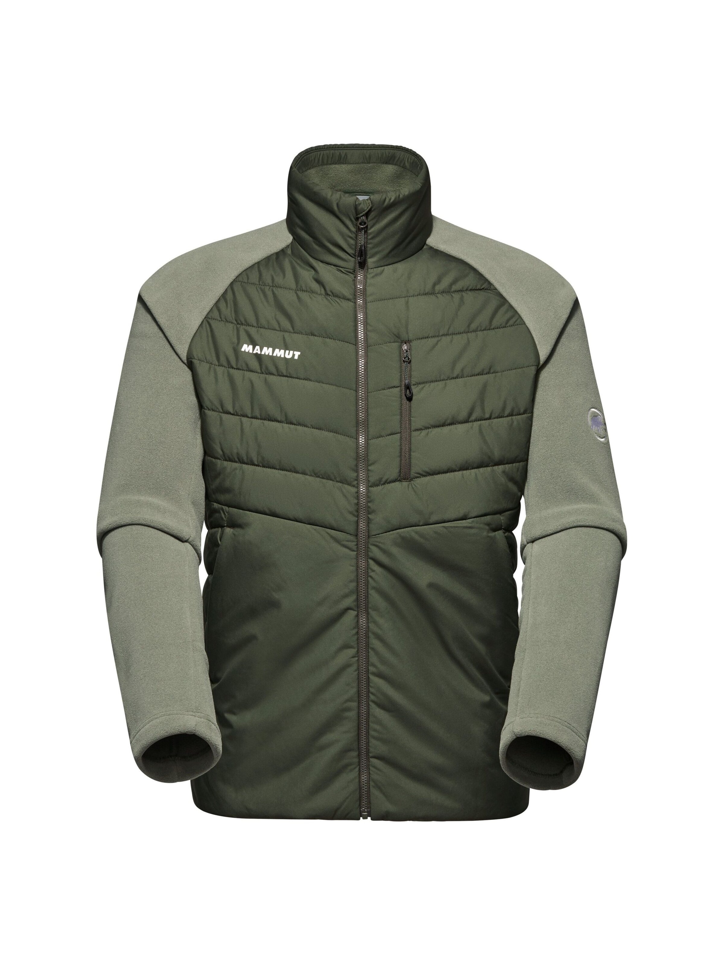 MAMMUT Funktionsfleecejacke ‘Innominata Hybrid’ in Grün: Vorderseite
