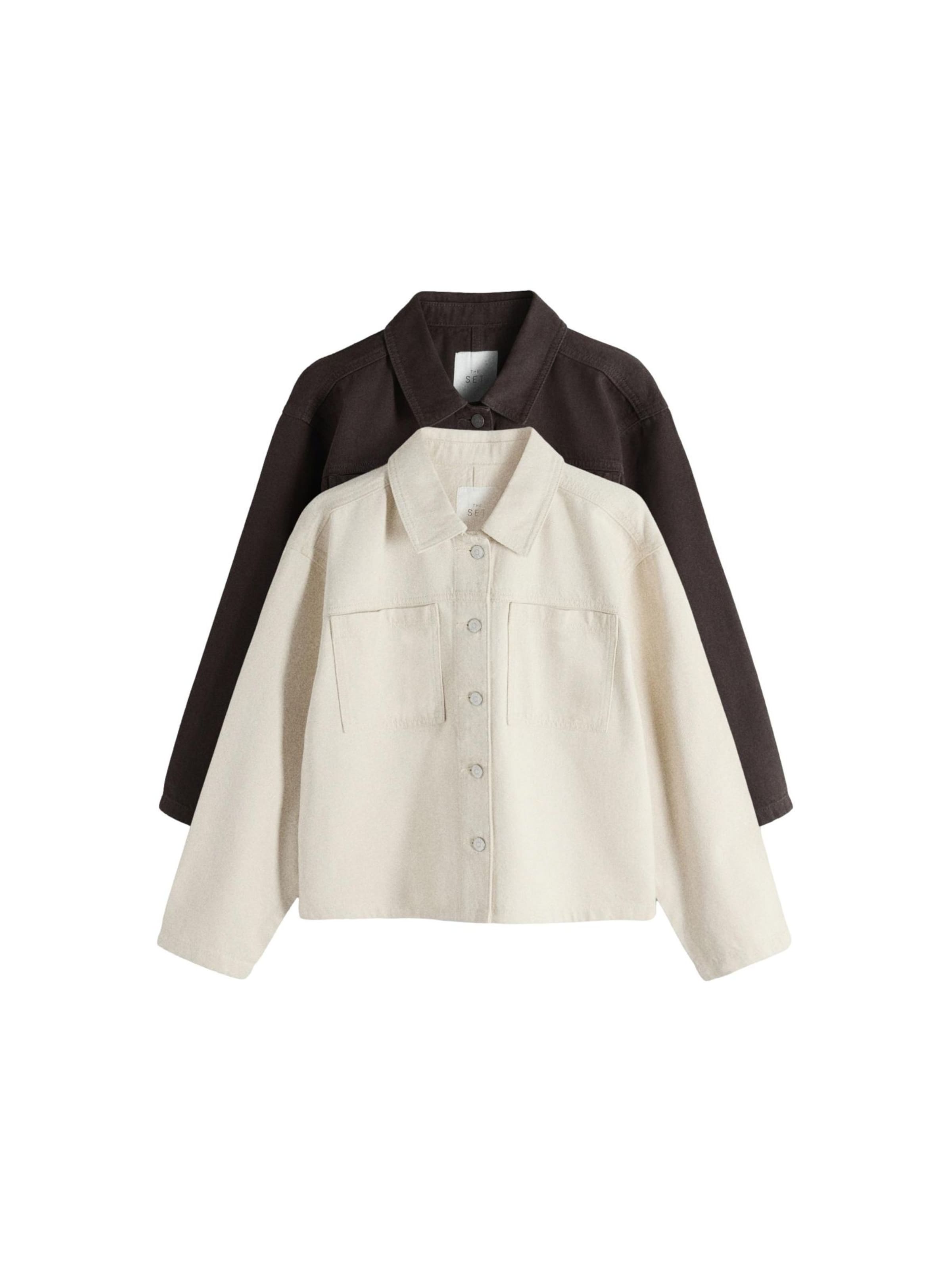 The Set Tussenjas in Bruin: voorkant