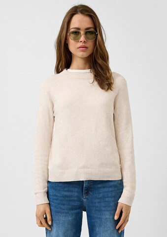QS Pullover in Beige: Vorderseite