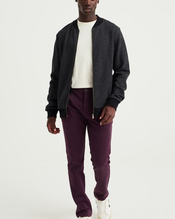 WE Fashion Slimfit Chino kalhoty – fialová