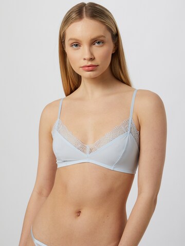 WEEKDAY Triangle Bra 'Debbie' in Blue: front