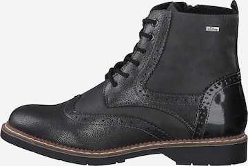 s.Oliver Lace-Up Ankle Boots in Grey