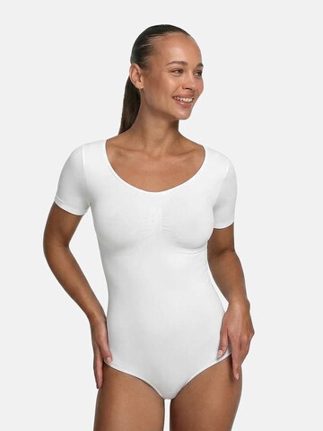 Body modelant 'T-Shirt Bodysuit Sculpting Shapewear mit String' cfab (formerly creamy fabrics) en blanc