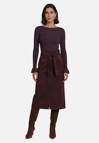 zero Pullover in Braun