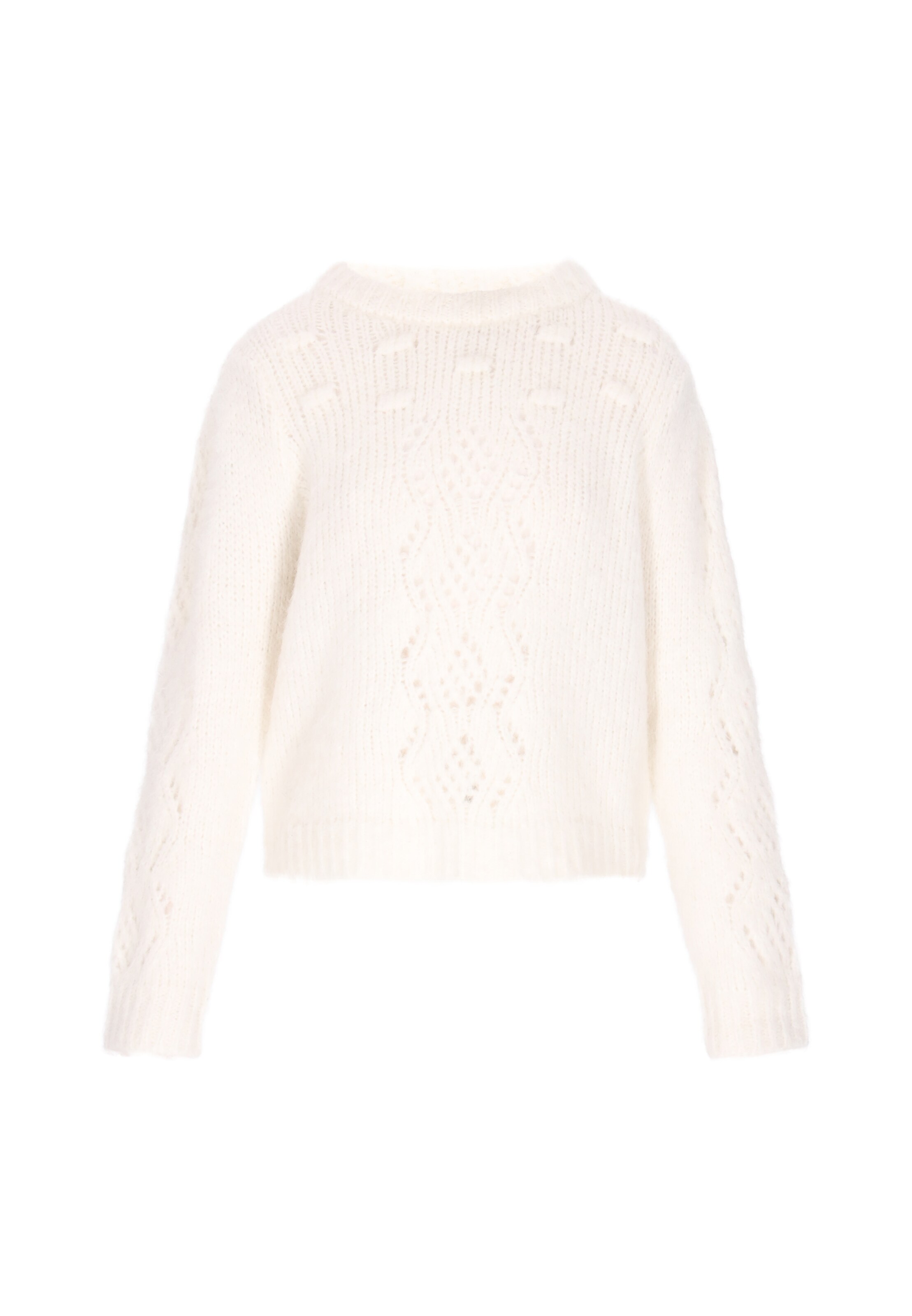 DreiMaster Vintage Pullover in Weiß: Vorderseite