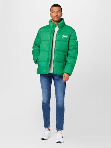 Tommy Jeans Winterjas in Groen