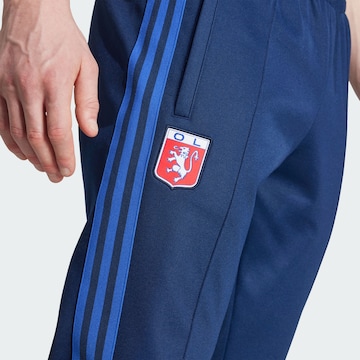 ADIDAS ORIGINALS Slim fit Trousers 'Olympique Lyon Anniversary' in Blue