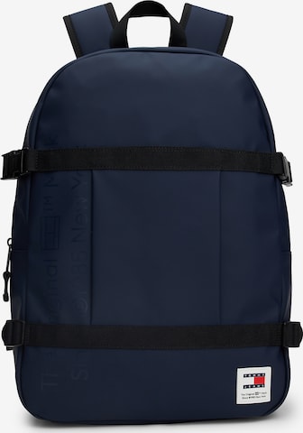 Tommy Jeans Backpack 'Essential' in Blue: front