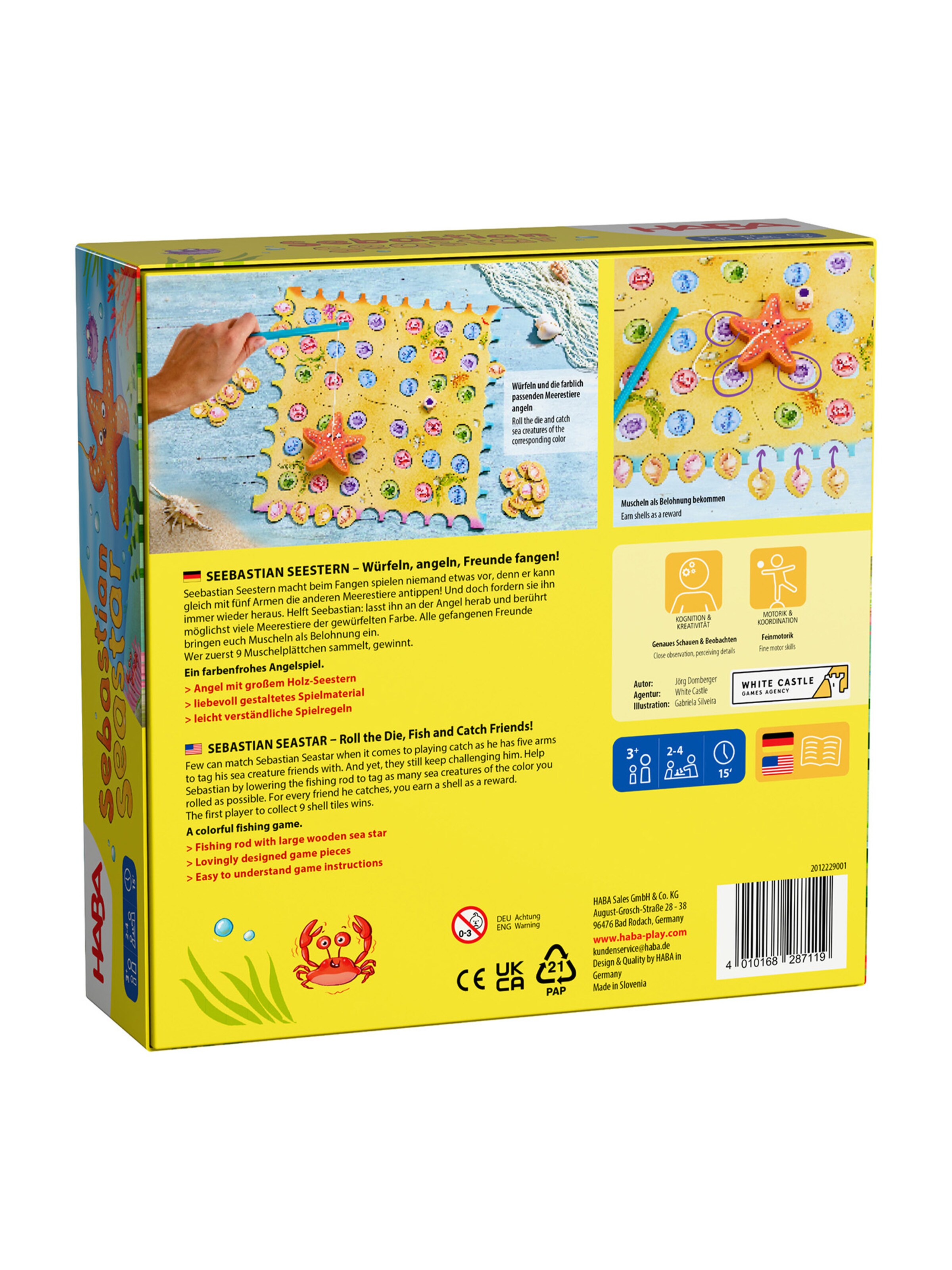 HABA Game ' Seebastian Seestern ' in Mixed colours