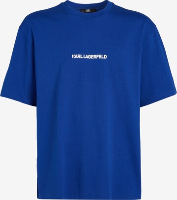 Karl Lagerfeld Shirt 'Ikonik' in Blue: front