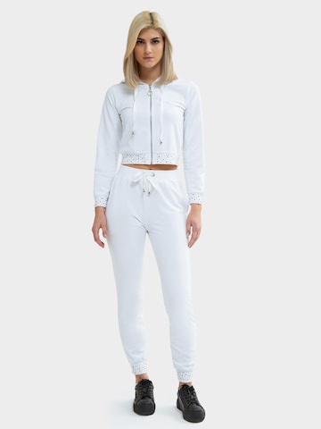 Effilé Pantalon Influencer en blanc