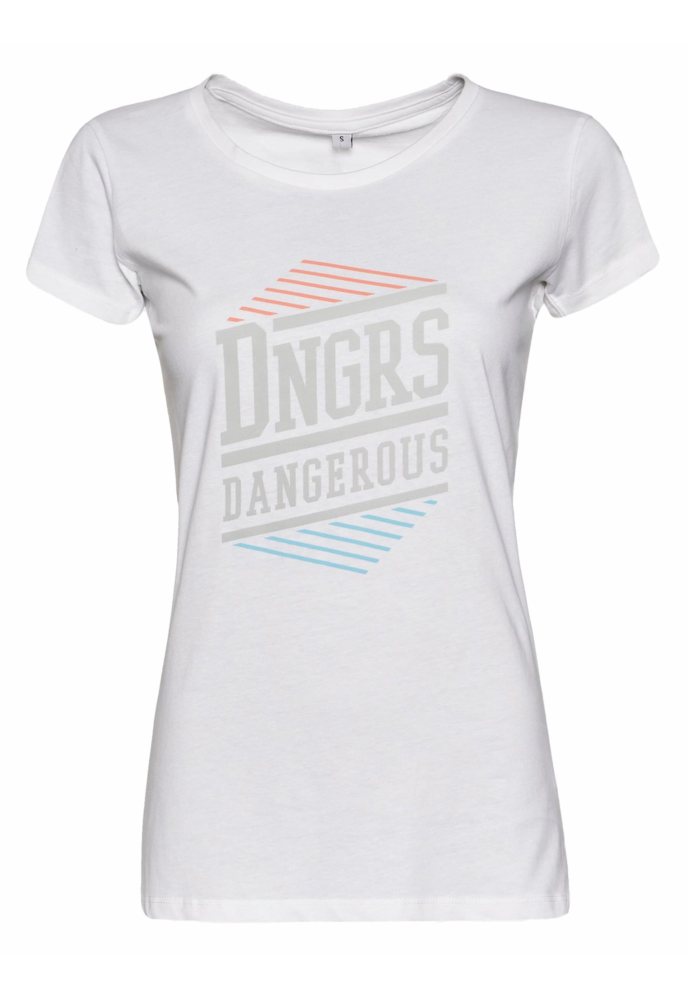 Dangerous DNGRS Shirt in Weiß: Vorderseite