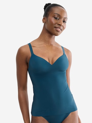 Haut ' Blue ZERO Feel 2.0 THE UP ' SLOGGI en bleu : devant