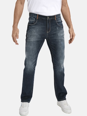 Jan Vanderstorm Loosefit Jeans ' Jurien ' in Blauw: voorkant