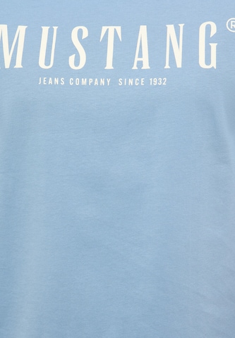 MUSTANG Koszulka 'Austin' w kolorze niebieski