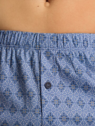 Hanro Boxershorts ' Fancy Jersey ' in Blauw