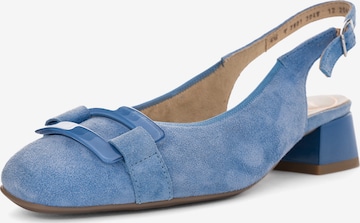 ARA Slingpumps in Blau: Vorderseite