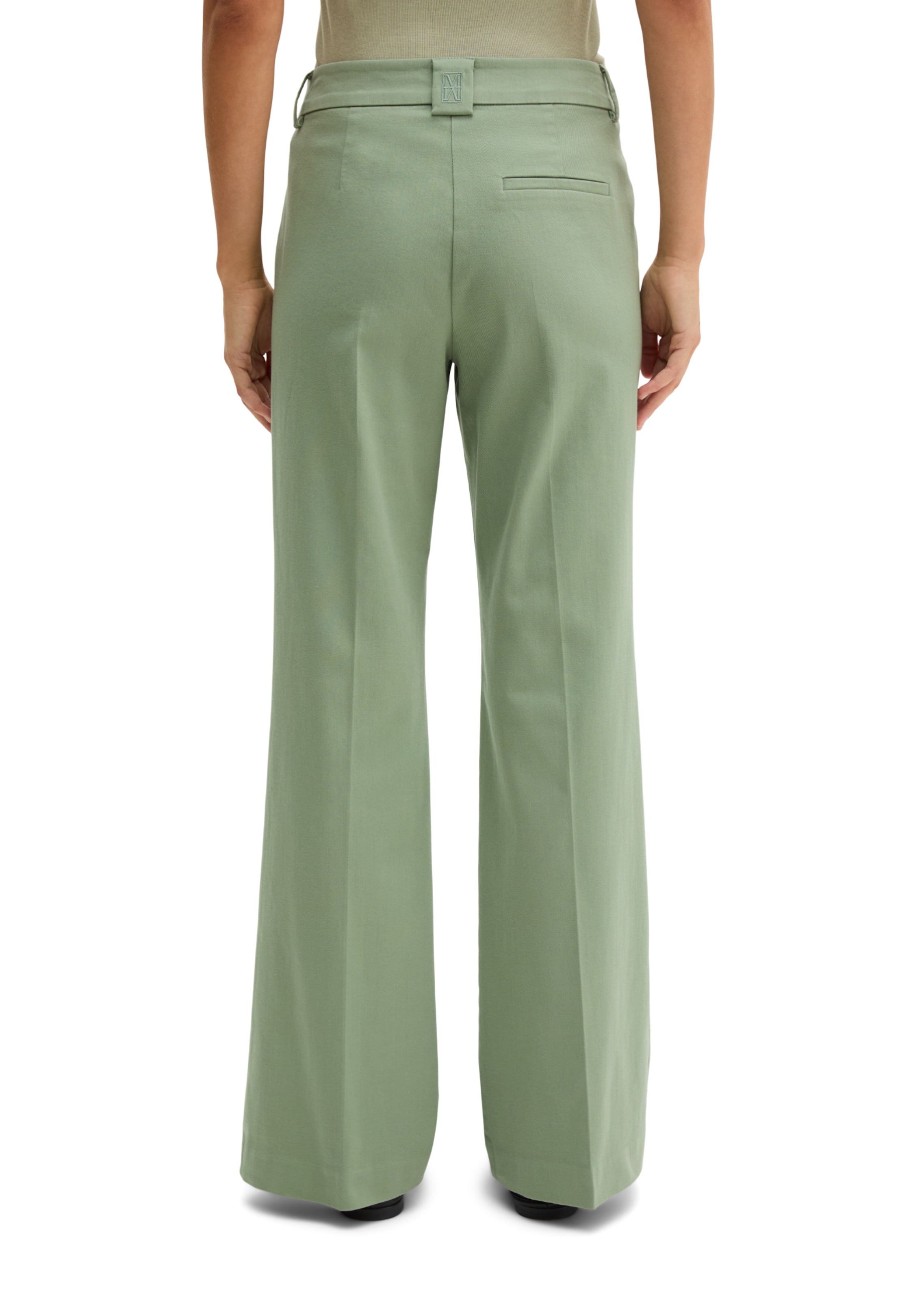 évasé Pantalon à plis 'Marthe' Marc O'Polo en vert