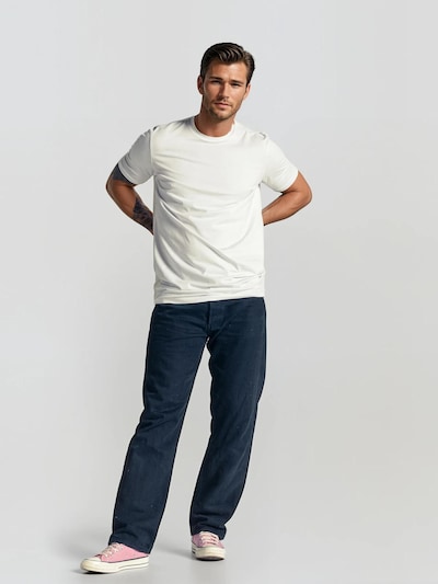 LEBASQ Undertrøje 'Miles 3 Pack Crew Neck Long Fit' i hvid, Produktvisning