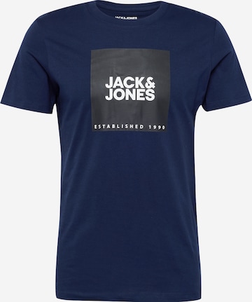 JACK & JONES Тениска в синьо: отпред