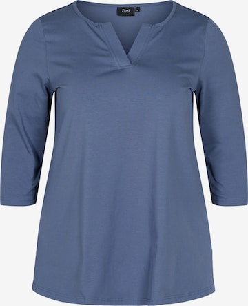 Zizzi - Blusa 'EAGNES' em azul: frente