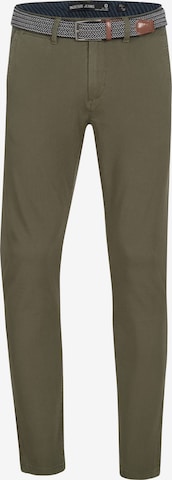 INDICODE JEANS Chino Pants 'Massy' in Green: front