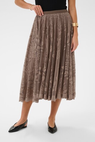 Cream Rok 'CRLuanna' in Bruin: voorkant