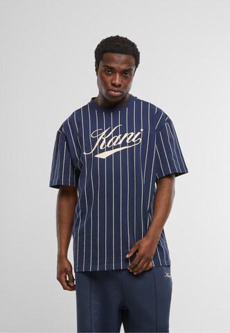 Karl Kani Shirt 'Varsity' in Blue: front